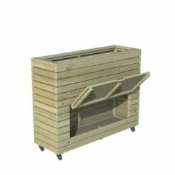 Forest Garden Linear Planter - Tall With Wheels 97.2cm(h) X 120cm(w) X 40cm(d) 9 Forest Garden Linear Planter - Tall With Wheels 97.2cm(h) X 120cm(w) X 40cm(d) -OUTSUNNY Shop 4938088 3