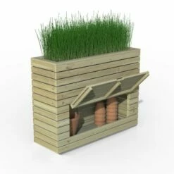 Forest Garden Linear Planter - Tall With Storage 91cm(h) X 120cm(w) X 40cm(d)