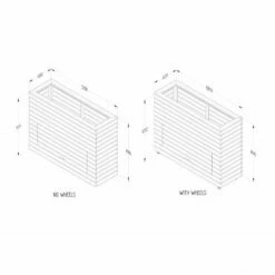 Forest Garden Linear Planter - Tall With Storage 91cm(h) X 120cm(w) X 40cm(d) 13 Forest Garden Linear Planter - Tall With Storage 91cm(h) X 120cm(w) X 40cm(d) -OUTSUNNY Shop 4938101 5