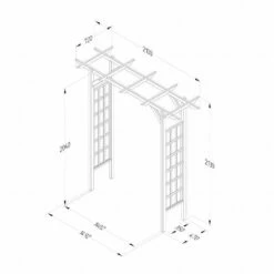 Forest Garden Classic Flat Top Arch 13 Forest Garden Classic Flat Top Arch -OUTSUNNY Shop 4938163 6