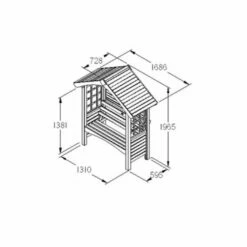 Forest Garden Cadiz Arbour -OUTSUNNY Shop 4938170 6
