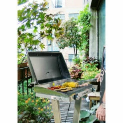 Kalorik Standing Electric BBQ Grill - Silver & Black -OUTSUNNY Shop 4997382 Kalorik Standing Electric BBQ Grill Silver Black 11