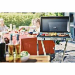 Kalorik Standing Electric BBQ Grill - Silver & Black -OUTSUNNY Shop 4997382 Kalorik Standing Electric BBQ Grill Silver Black 4