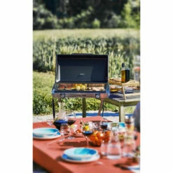 Kalorik Standing Electric BBQ Grill - Silver & Black -OUTSUNNY Shop 4997382 Kalorik Standing Electric BBQ Grill Silver Black 5