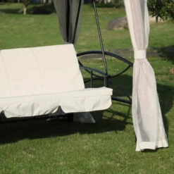 Outsunny Gazebo Swing Chair Bed - Beige 23 Outsunny Gazebo Swing Chair Bed - Beige -OUTSUNNY Shop 4NT0c61859ab64990 JPG