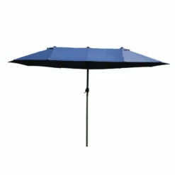Outsunny Double Parasol 4.6m - Blue