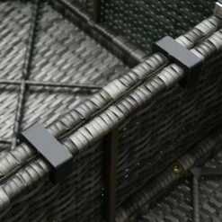 Outsunny 6 Pieces Outdoor Rattan Corner Sofa Set, Patio Aluminum Frame With All-weather Wicker Conversation Furniture W/ Coffee Table & Cushions, Mixed Grey -OUTSUNNY Shop 5 2 598a0f4a 2728 4c3f 9e8d c92055378454