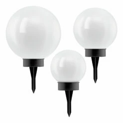 OUTSUNNY Shop -OUTSUNNY Shop 5047406 EGLO Solar Lights Sphere Set of 3 2