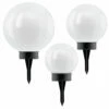EGLO Solar Lights Sphere Set Of 3 -OUTSUNNY Shop 5047406 EGLO Solar Lights Sphere Set of 3 3