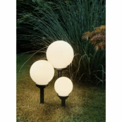 EGLO Solar Lights Sphere Set Of 3 -OUTSUNNY Shop 5047406 EGLO Solar Lights Sphere Set of 3 4
