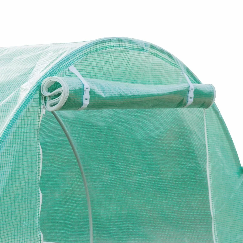 Outsunny Greenhouse Cover Replacement 6 X 3 X 2m - Green 11 Outsunny Greenhouse Cover Replacement 6 X 3 X 2m - Green - Image 9