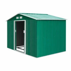Outsunny Galvanised Metal Garden Shed 9ft X 6ft - Green -OUTSUNNY Shop 5nQdaa188d3a6e87c jpg