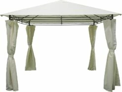 Silver & Stone Outdoor Premium Gazebo - Vienna 3m X 3m - Cream