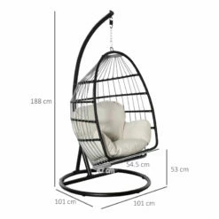 Outsunny Rattan Hanging Egg Chair Black -OUTSUNNY Shop 65ga121801c81fd76 jpg