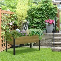 Outsunny Raised Garden Bed Elevated Wood Planter Box 17 Outsunny Raised Garden Bed Elevated Wood Planter Box -OUTSUNNY Shop 67E53317e70daf1dc 23937091 7277 44f4 a61f 5a5a84bdee51