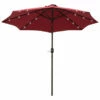Outsunny Outdoor Umbrella Parasol With LED Solar Lights - Red -OUTSUNNY Shop 6OEe7e17dc1e5d515 jpg