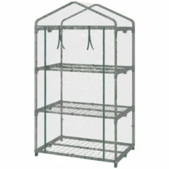 Outsunny Mini Greenhouse 3 Tier 69Lx49Wx125H Cm - Clear -OUTSUNNY Shop 6ZOdaa17f0101243d jpg