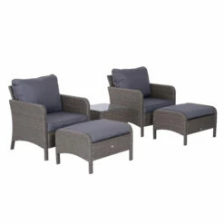 Outsunny Rattan 2 Seater Set With Footstools And Side Table - Dark Grey 25 Outsunny Rattan 2 Seater Set With Footstools And Side Table - Dark Grey -OUTSUNNY Shop 7Aqdaa17eecc299a0 jpg