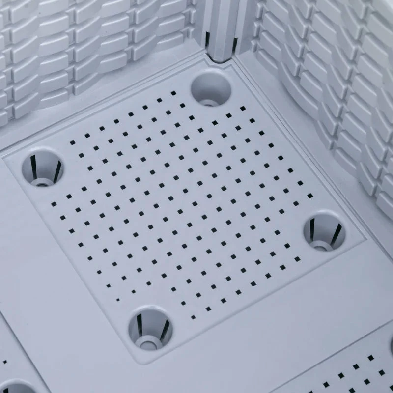 Outsunny Raised Bed Plastic Set Of 4 40x40x44cm - Grey 12 Outsunny Raised Bed Plastic Set Of 4 40x40x44cm - Grey - Image 10