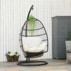 Outsunny Rattan Hanging Egg Chair Black -OUTSUNNY Shop 7Tv6ff1801c81fd76 jpg