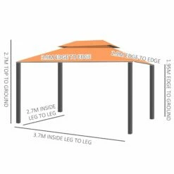 Outsunny Garden Gazebo - Orange 13 Outsunny Garden Gazebo - Orange -OUTSUNNY Shop 8COa1217e9076ac02