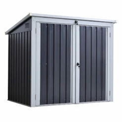 OUTSUNNY Storage Shed For Rubbish Bins