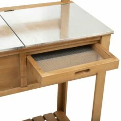 Outsunny Wooden Garden Potting Table -OUTSUNNY Shop 8W414b17dc47902f8