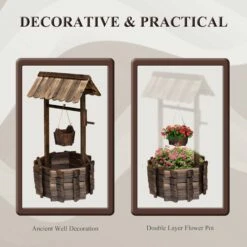 Outsunny Wooden Well -OUTSUNNY Shop 939a0917ee2cf04ee 75ccb6df dcd9 4a04 8c68 27a28cd0b927