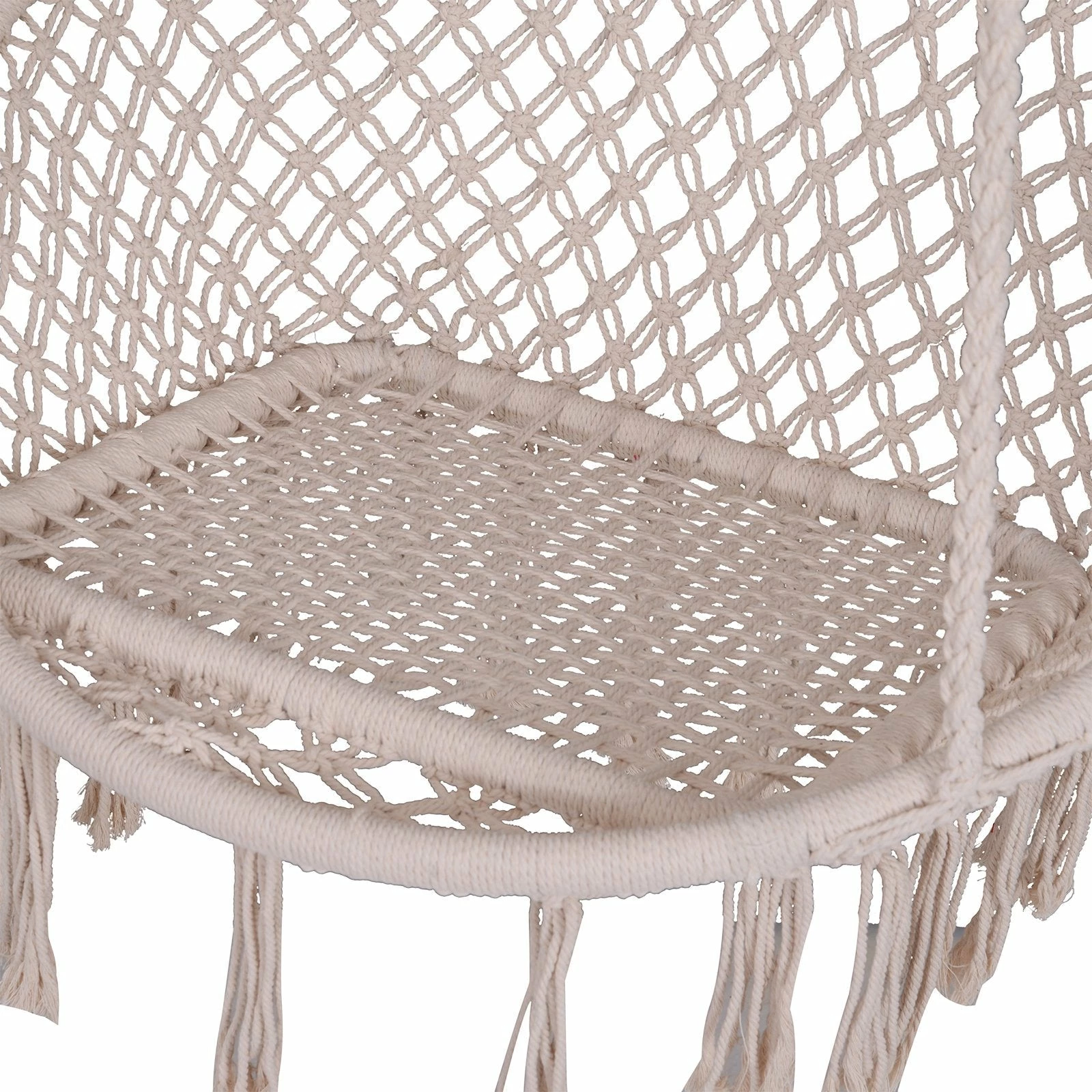 Outsunny Hammock Chair- Beige 6 Outsunny Hammock Chair- Beige - Image 4