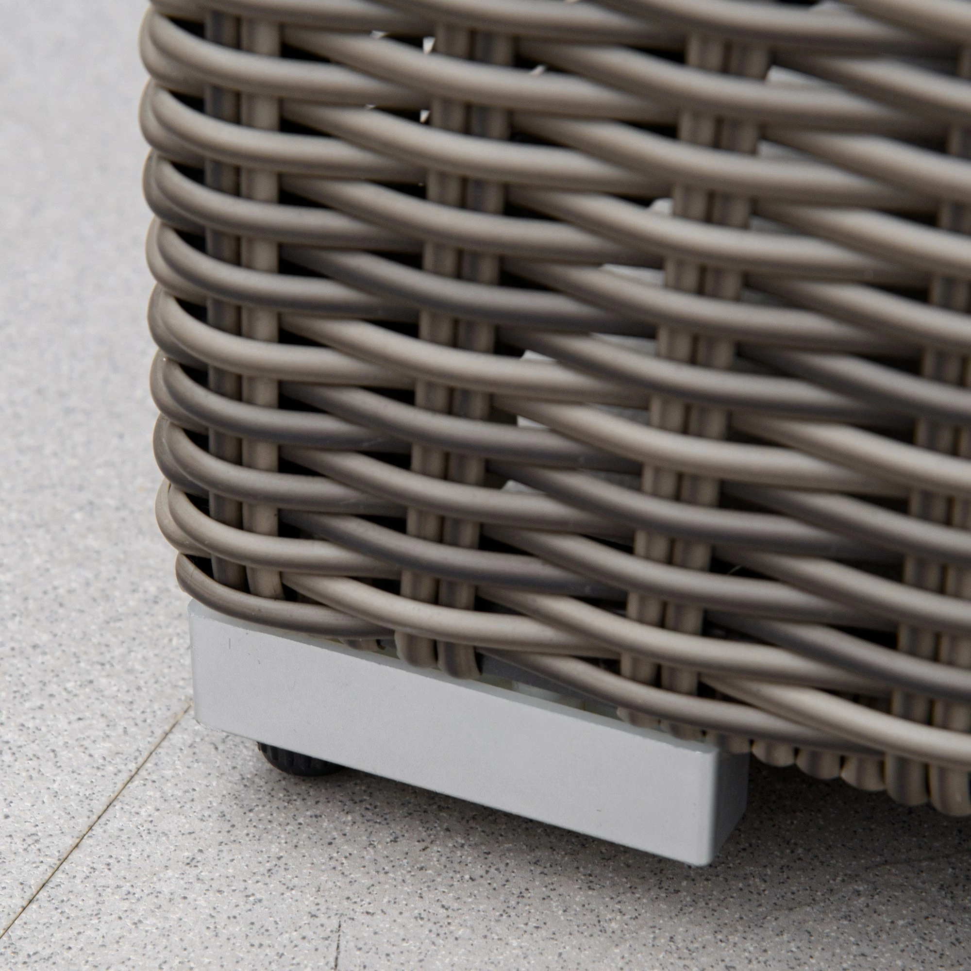 Outsunny 2 Seater Adjustable PE Rattan Wicker Lounge Set Half-Round Wicker Recliner Bed 11 Outsunny 2 Seater Adjustable PE Rattan Wicker Lounge Set Half-Round Wicker Recliner Bed - Image 9