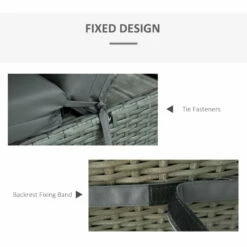 Outsunny Set Of 2 Lounger Cushions - Dark Grey -OUTSUNNY Shop 9Upb10186cc9c13d1 jpg