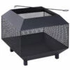 Outsunny Stove Garden Square Fire Pit Black -OUTSUNNY Shop 9dN98a18137fee258