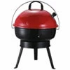 Outsunny Compact Portable Charcoal BBQ Grill - Red -OUTSUNNY Shop Abx98a18123a4d94e