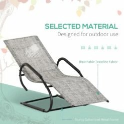 Outsunny Patio Lounge Chair - Grey -OUTSUNNY Shop AwVa0917edc650121