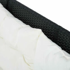 Outsunny Rattan Corner Sofa Set With Table And Footstools - Black -OUTSUNNY Shop BCa75617eecc29106 jpg