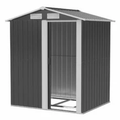 Outsunny Metal Storage Shed With Sliding Door 5ft X 4.3ft - Grey -OUTSUNNY Shop BGxdaa18025dd5172 jpg