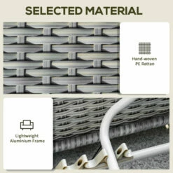 Outsunny Rattan Corner Sofa Set With Coffee Table 3 Piece 2m - Grey -OUTSUNNY Shop BmZ88c18106239f93 jpg