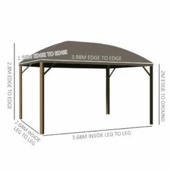 Outsunny Hardtop Gazebo With Curtains 3 X 4m - Brown 15 Outsunny Hardtop Gazebo With Curtains 3 X 4m - Brown -OUTSUNNY Shop CbX8e51893f17a563 jpg