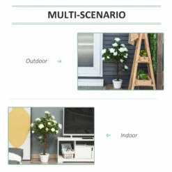 Outsunny Artificial Rose Tree And Planter For Indoor & Outdoor Use - White And Green -OUTSUNNY Shop D1r5aa17dc51dc1ce jpg
