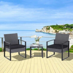 Outsunny Rattan Bistro Set - Grey 22 Outsunny Rattan Bistro Set - Grey -OUTSUNNY Shop DKN6ff17eecc2a4de jpg