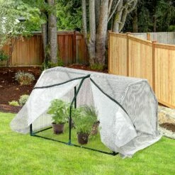 Outsunny 99x71x60cm Mini PVC Cover Steel Frame Greenhouse -OUTSUNNY Shop DQD6ff17edc605c99
