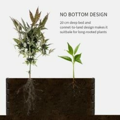 Outsunny Plastic Planter 6 Panels Raised Garden Bed -OUTSUNNY Shop DVZb1017edc657cb5 dc4525ac b3f7 457e 8b5f db561d09f8b3