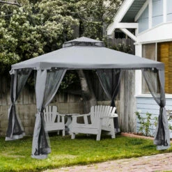 Outsunny Gazebo 3m X 3m Grey -OUTSUNNY Shop DuJ66a17dc3af8a63 jpg