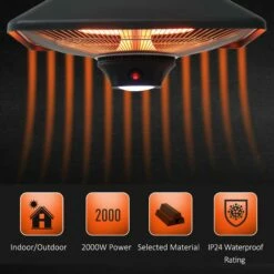 Outsunny Hanging Halogen Heater 2000W Black -OUTSUNNY Shop DzE88c17edc655343 ccc50731 f526 4148 a6cd 5a55baf80c30