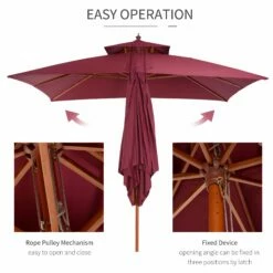 Outsunny Patio Umbrella -OUTSUNNY Shop Ecca2f17dc2c1866a