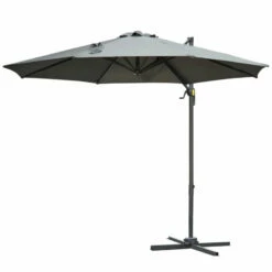 Outsunny Hanging Umbrella 3m - Dark Grey 25 Outsunny Hanging Umbrella 3m - Dark Grey -OUTSUNNY Shop Efid9617dc4420c53 jpg