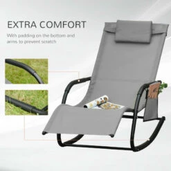 Outsunny Lounger Rocking Chair - Grey 17 Outsunny Lounger Rocking Chair - Grey -OUTSUNNY Shop F6nb1018746d3c5e8 jpg