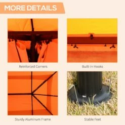 Outsunny Garden Gazebo - Orange 15 Outsunny Garden Gazebo - Orange -OUTSUNNY Shop Fxkb1017e9083aa56
