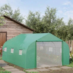 Outsunny Greenhouse Polytunnel 4.47x3x2m - Green -OUTSUNNY Shop GS9a5017e70dafc66 jpg
