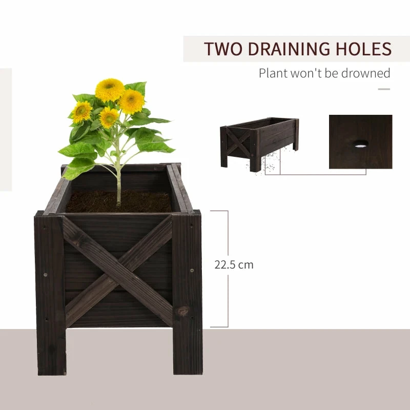 Outsunny Garden Raised Bed 100x36.5x36 Cm 7 Outsunny Garden Raised Bed 100x36.5x36 Cm - Image 5